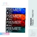 Premier Facial Tissue 100 Pulls 2 Ply