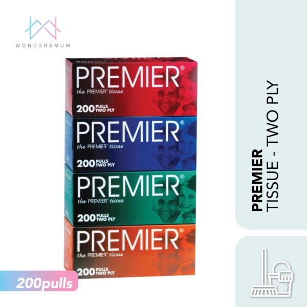 Wondersmum | Premier Facial Tissue 200 Pulls 2 Ply 1